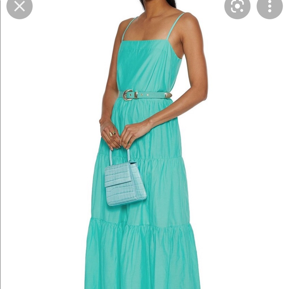 NICHOLAS Kerala tiered belted maxi dress